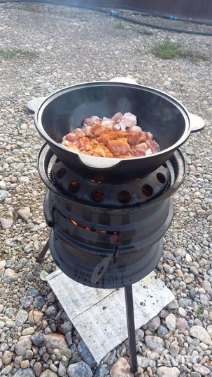 Печь под казан