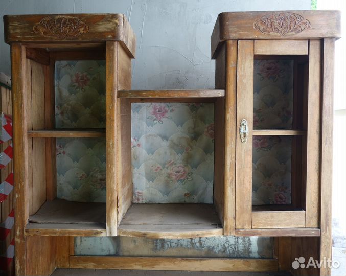 Антикварный кухонный шкаф буфет