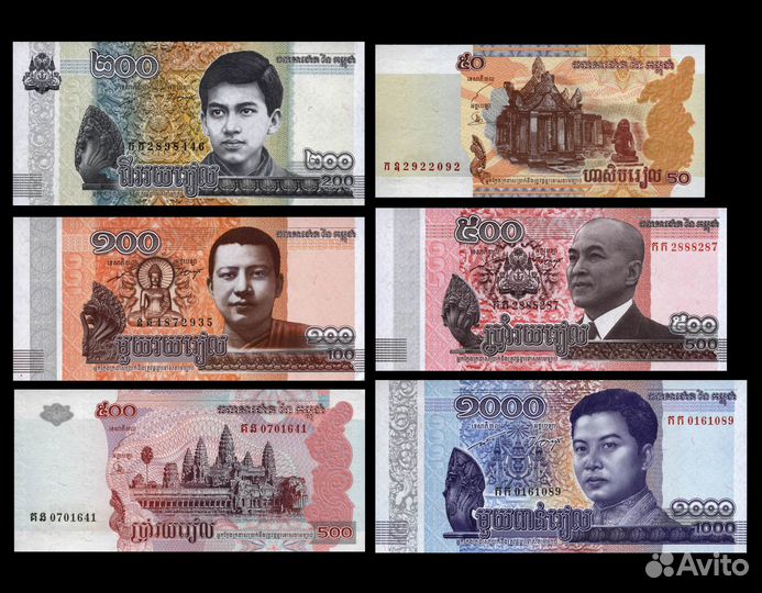 Камбоджа 6 шт. UNC