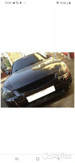 Приора2 решетка радиатора черный лак без знака