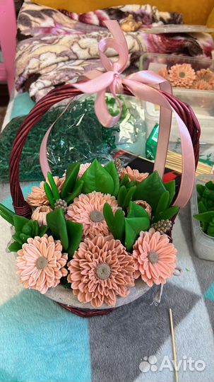 Цветы из мыла