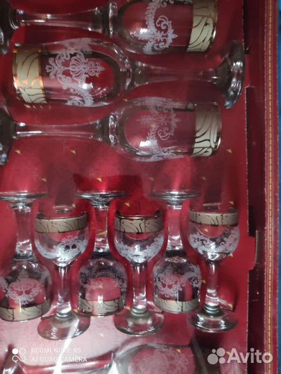 Подарочный набор рюмок. 12 шт. Гусь Хрустальный