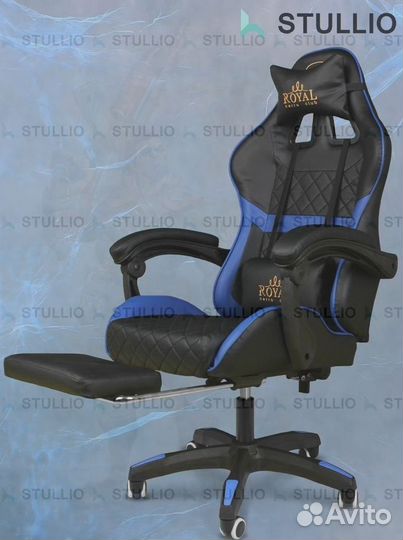 Компьютерное игровое кресло геймерское с массажем