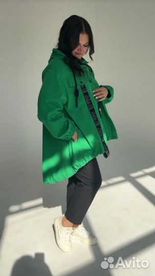 Стильные джинсовки оверсайз польша Barbara до62р