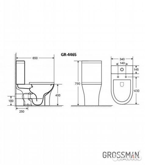 Унитаз напольный Grossman GR-4465S