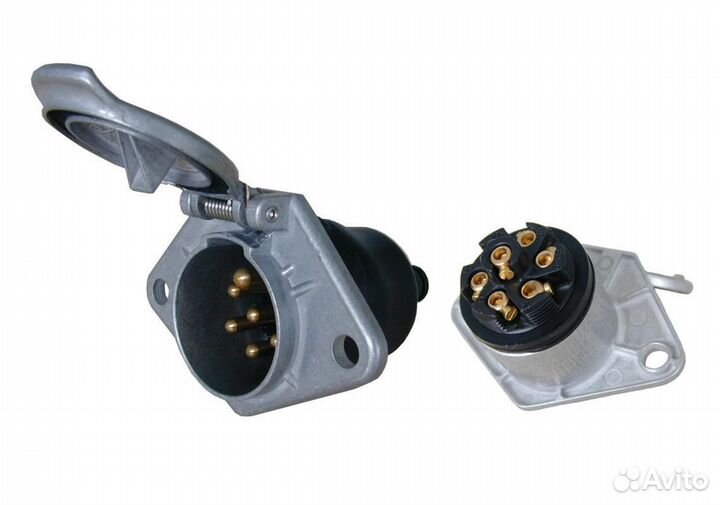 Розетка 7/7. метал, соед. винтовое, 24V, Typ N