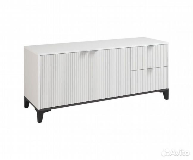 Тумба под тв с фрезеровкой комод в стиле IKEA