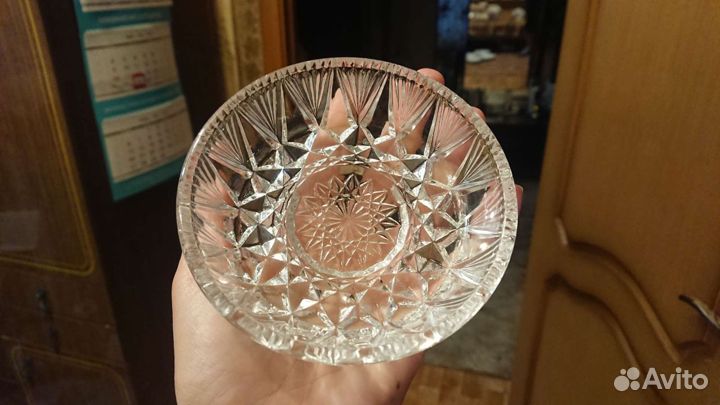 Креманка, икорница. Хрусталь