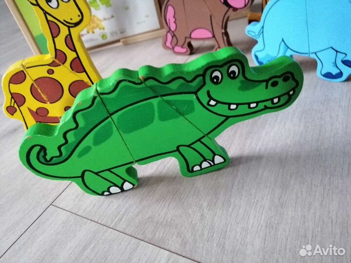 Деревянные магнитные пазлы