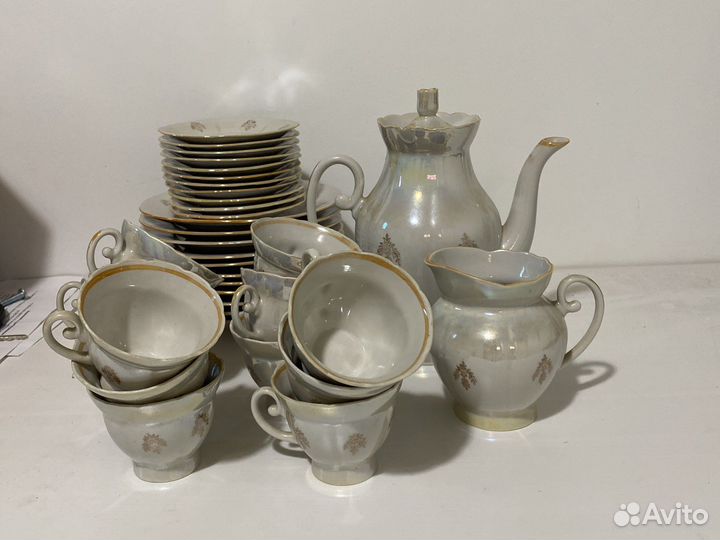 Сервиз чайный фарфоровой фабрики Дружковской
