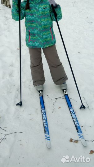 Лыжи беговые nordway 140, палки и ботики 36 размер