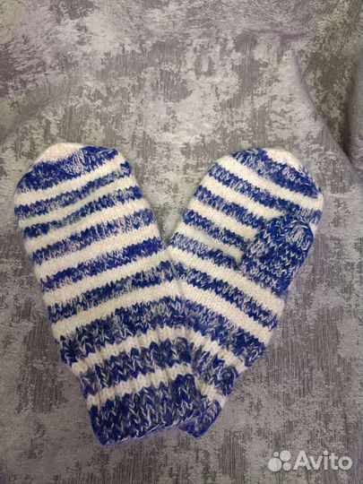 Варежки с козьим пухом