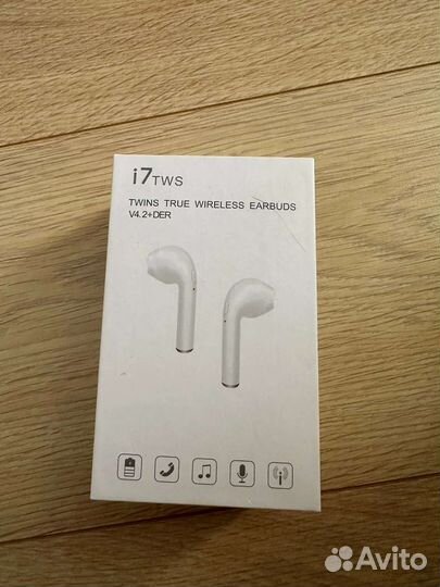 Беспроводные наушники i7 tws новые без кейса