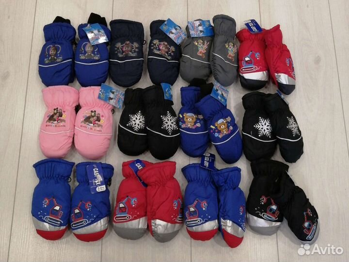 Варежки зимние детские