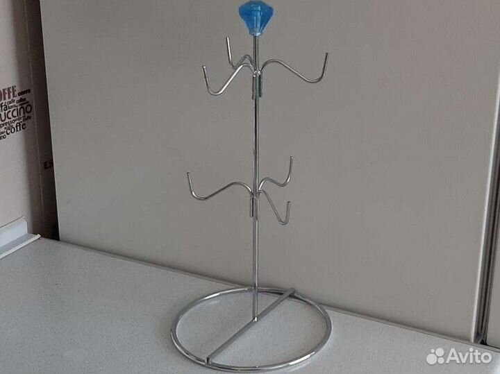 Подставка сушилка для кружек, металл, бу