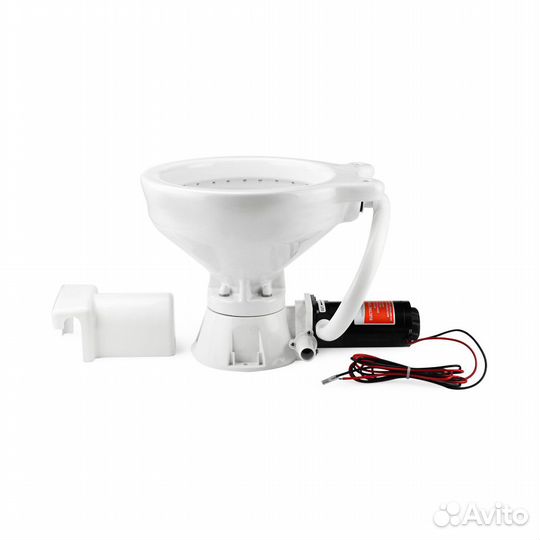 Унитаз судовой керамический SeaFlo, 12V