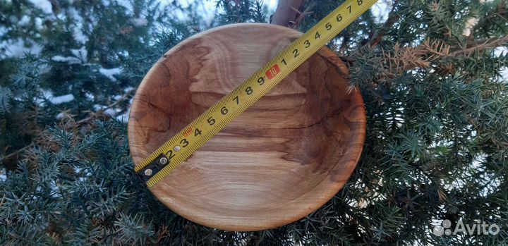 Тарелка деревянная