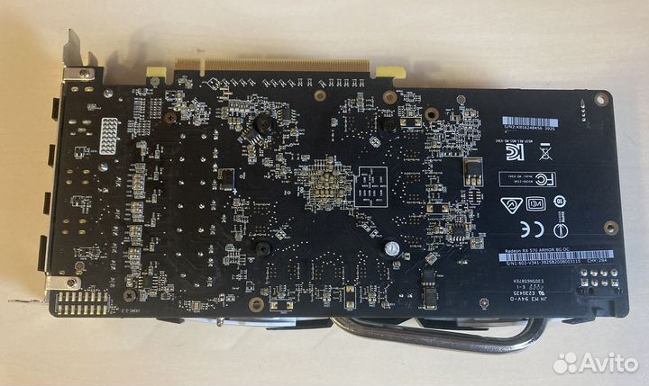 Видеокарта rx 570 8gb msi armor