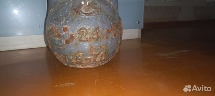 Гиря 24 кг СССР бу