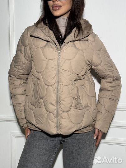 Куртка демисезонная женская оверсайз с худи