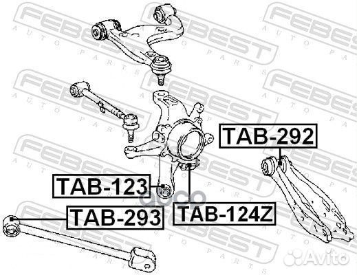 Сайлентблок цапфы toyota land cruiser prado 150