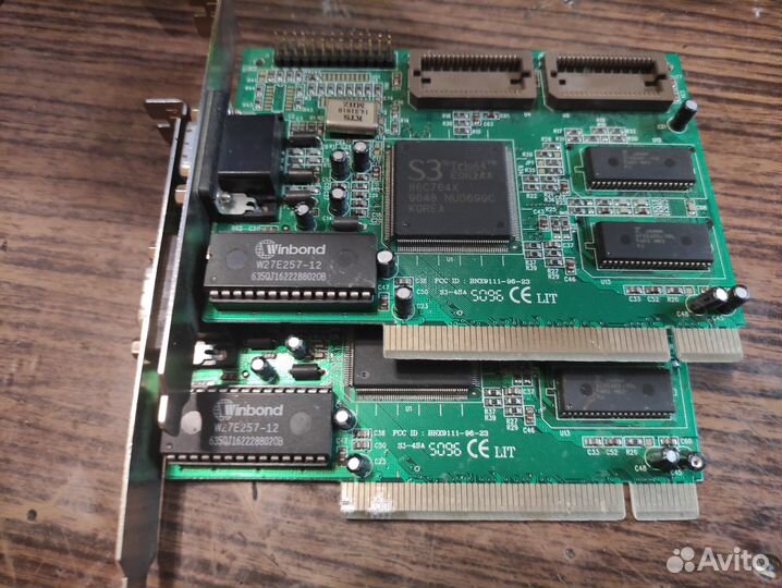 Видеокарта S3 trio PCI.И всякого раритета
