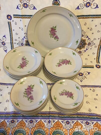 Сервиз столовый Сирень Дулево СССР