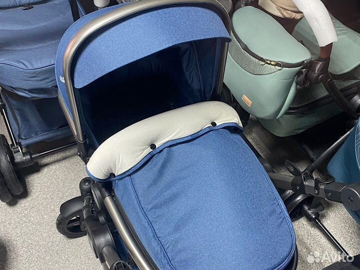 Коляска для новорожденных 3 в 1 синий