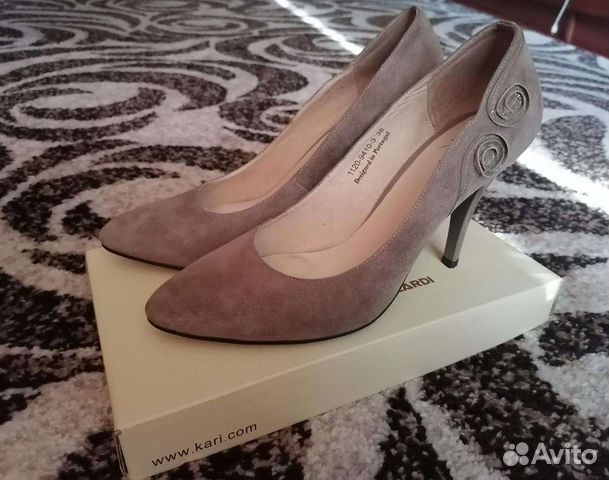 Туфли замшевые, женские