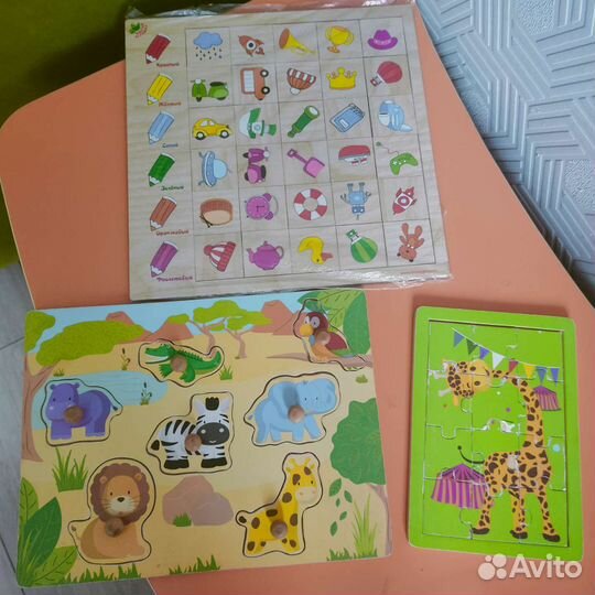 Деревянные игрушки Пазл Вкладыши Головоломка