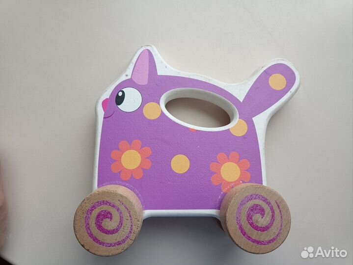 Игрушки деревяшки каталки