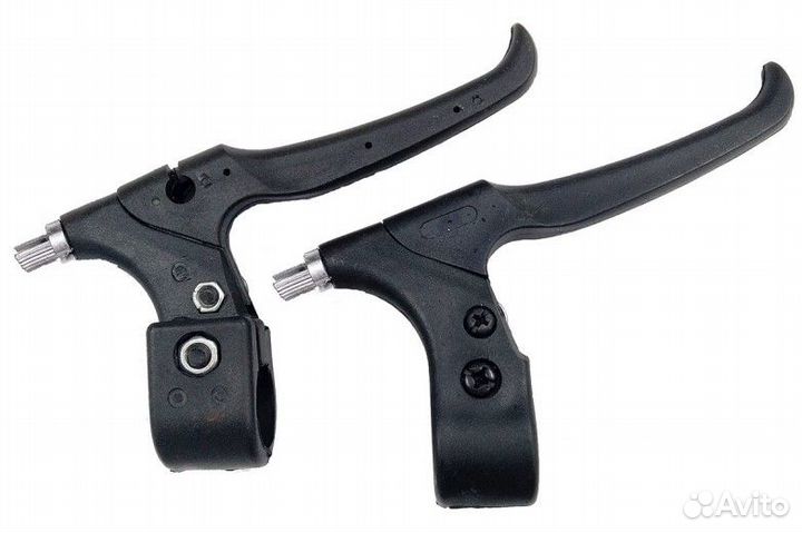 Тормозные ручки пластик, черный, для V-Brake