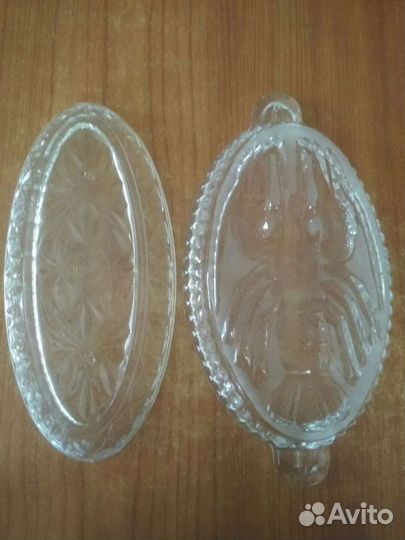 Селёдочница СССР хрусталь