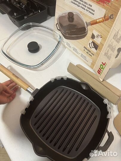 Чугунная сковорода гриль