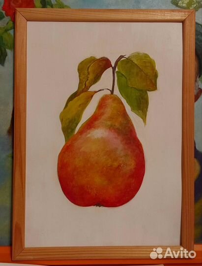 Картина фрукты Груша