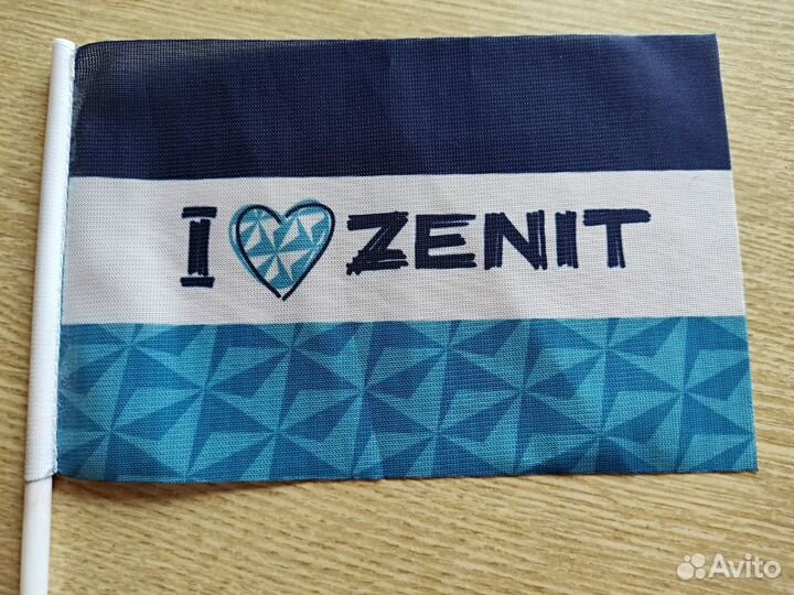 Флаг фк Зенит 10*16см