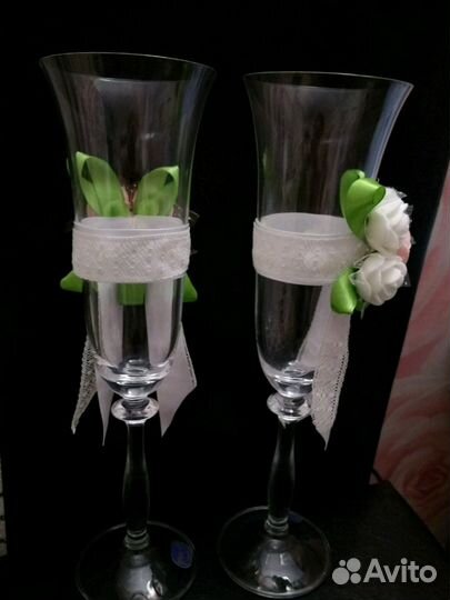 Фужеры-ручная работа Новые