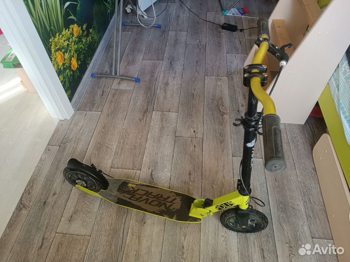 Самокат novatrack с ручным дисковым тормозом