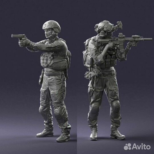 Печать дополнений для военных миниатюр/диорам