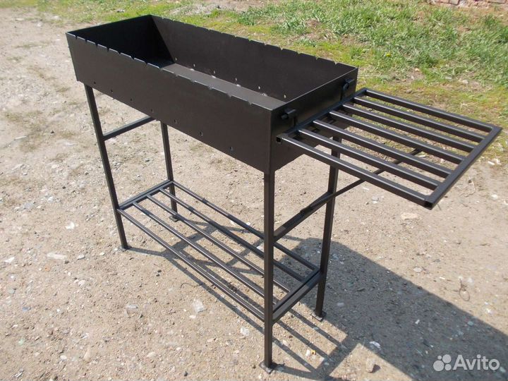 Мангал с полкой разборный