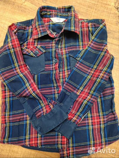 Рубашка фланелевая для мальчиков