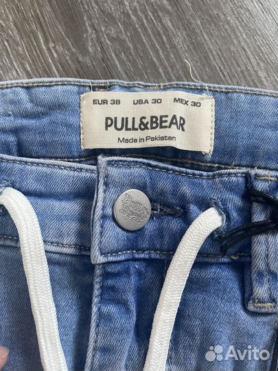 Джинсовые шорты pull bear 44 р