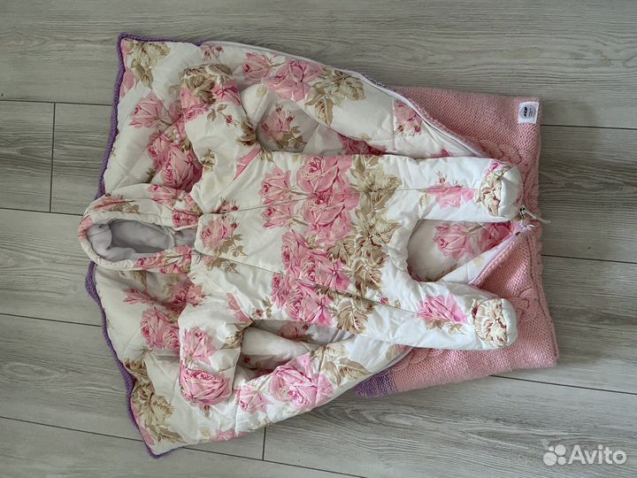 Конверт на выписку для девочки зима,весна