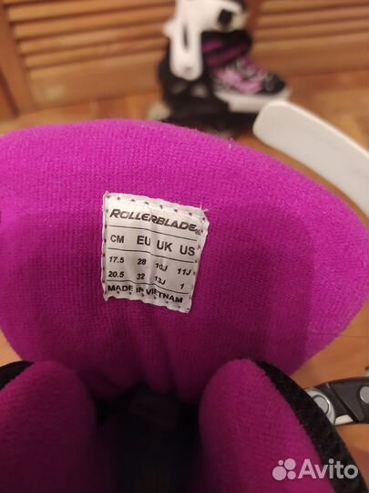 Роликовые коньки раздвижные rollerblade,р. 28-32