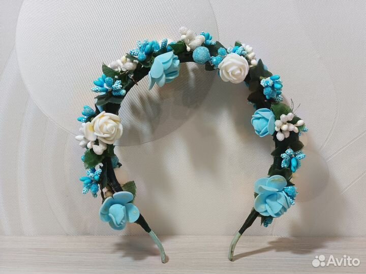 Ободок (венок) на голову из цветов