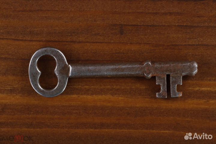 Старинный Ключ от Двери Сундука Шкафа железо 7 см
