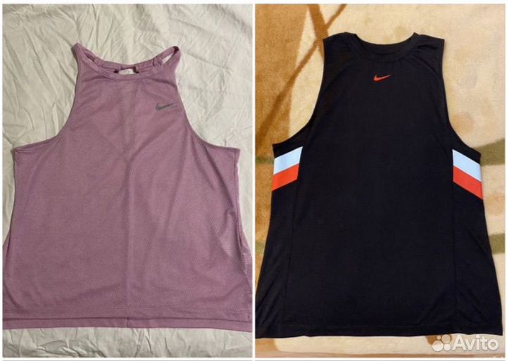 Спортивные майки nike Черная и Розовая