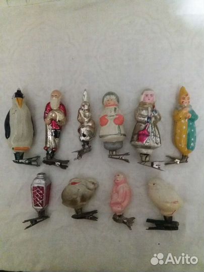 Елочные игрушки на прищепке