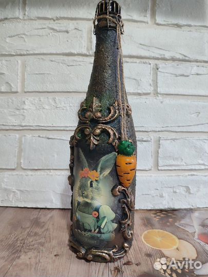 Подарочная бутылка к новому году