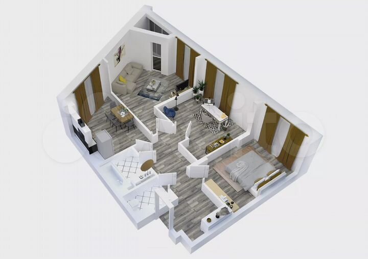 3-к. квартира, 79,3 м², 12/15 эт.